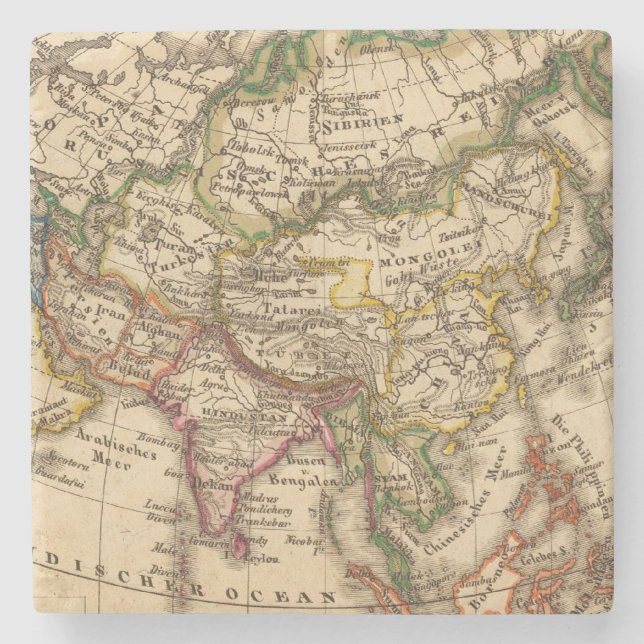 Asien 3 underlägg sten (Framsidan)