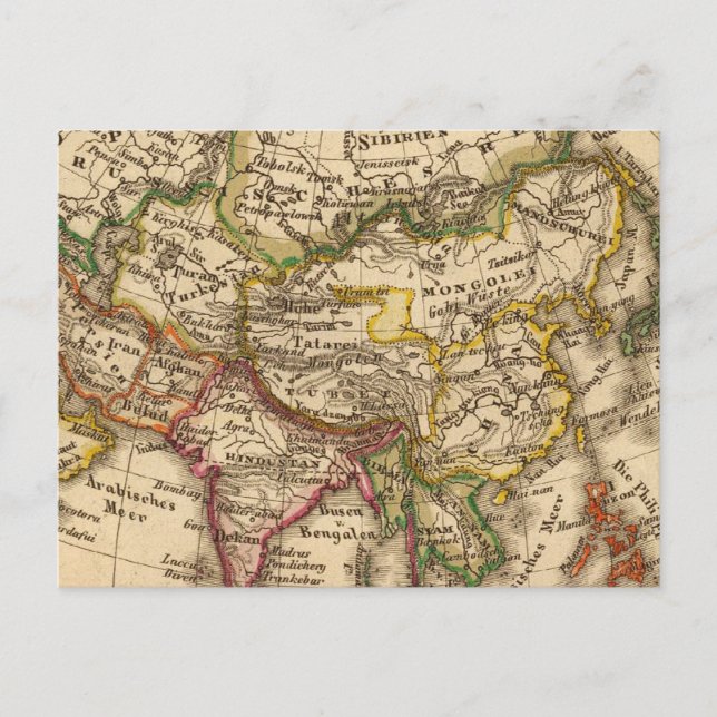 Asien 3 vykort (Framsida)