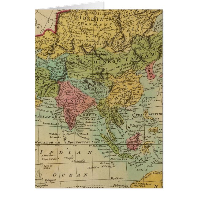 Asien 4 hälsningskort (Framsidan)