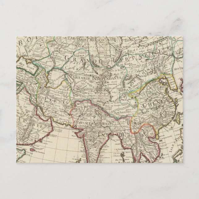 Asien 5 vykort (Framsida)