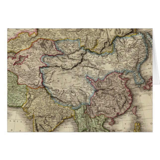 Asien 6 hälsningskort (Framsidan Horizontal)