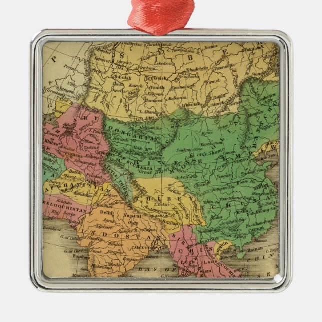 Asien 6 julgransprydnad metall (Framsidan)