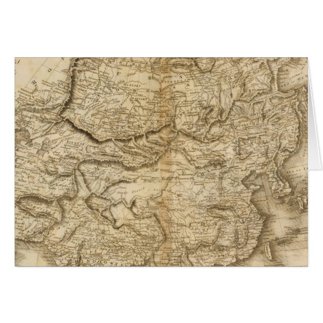 Asien 7 hälsningskort (Framsidan Horizontal)