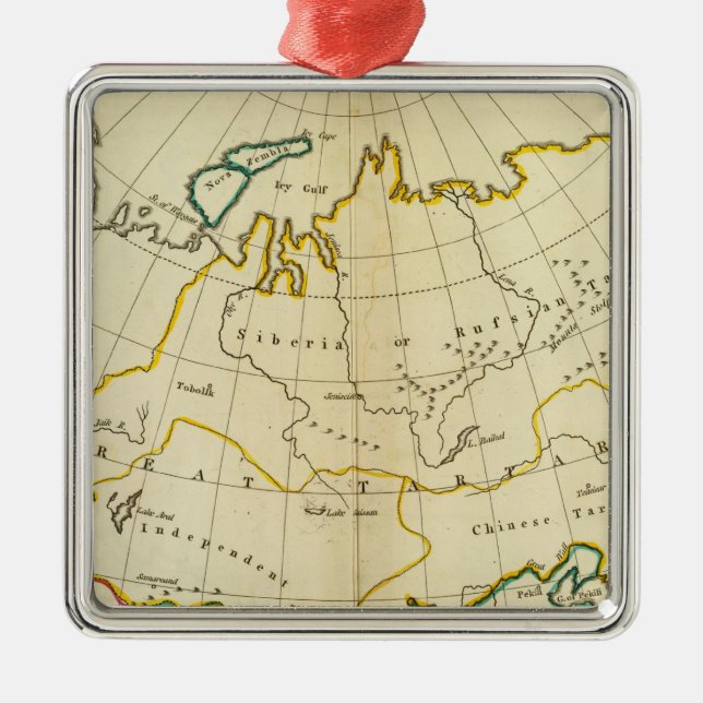 Asien 7 julgransprydnad metall (Framsidan)