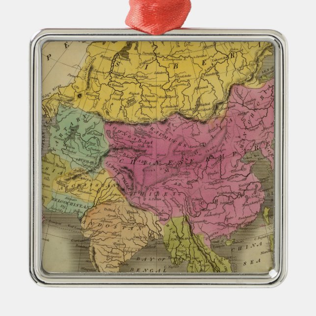 Asien 8 julgransprydnad metall (Framsidan)