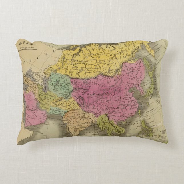 Asien 8 prydnadskudde (Framsidan)