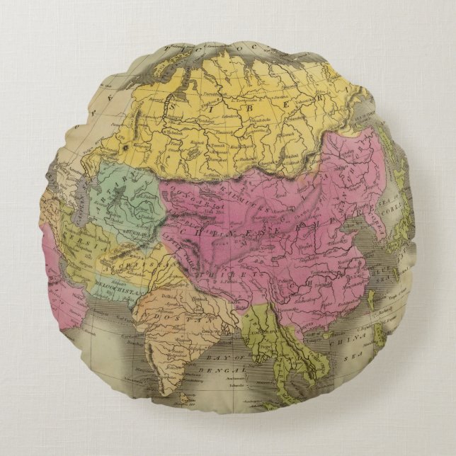 Asien 8 rund kudde (Framsidan)