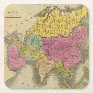 Asien 8 underlägg papper kvadrat