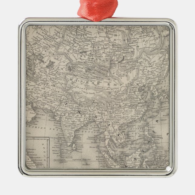 Asien 9 julgransprydnad metall (Framsidan)