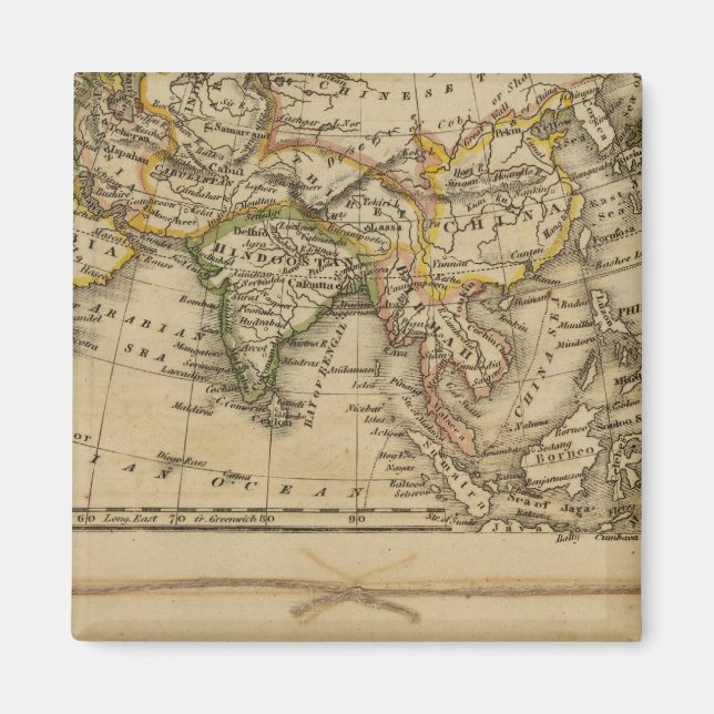 Asien, Afrika Magnet (Framsidan)