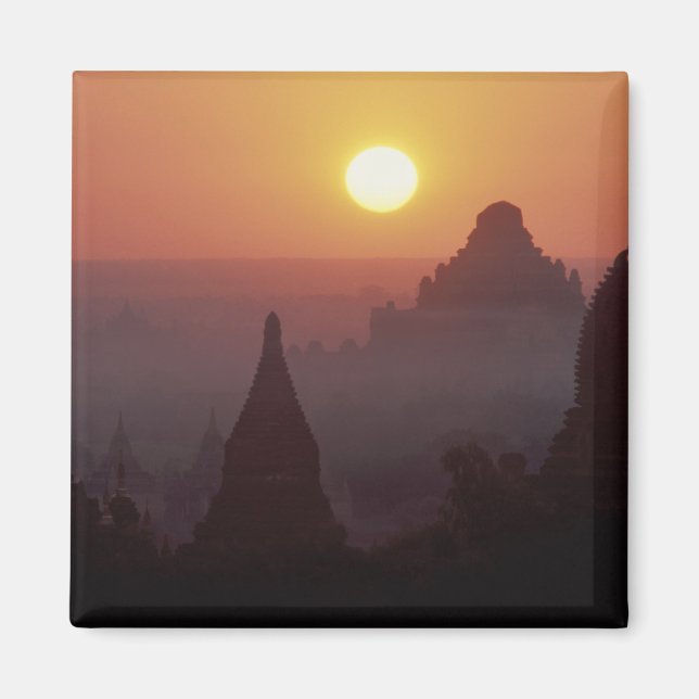 Asien, Burma, (Myanmar), Pagan (Bagan) Templet Magnet (Framsidan)