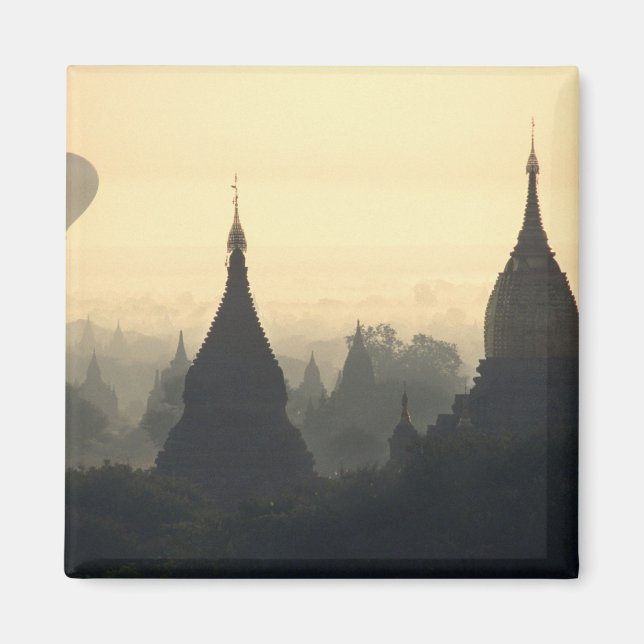 Asien, Burma, (Myanmar), Pagan (Bagan) Varm luft Magnet (Framsidan)