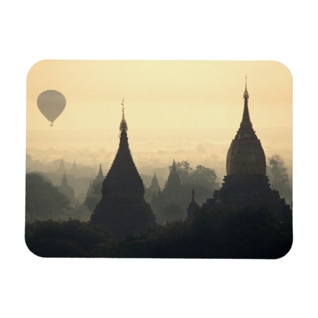 Asien, Burma, (Myanmar), Pagan (Bagan) Varm luft Magnet (Horisontell)