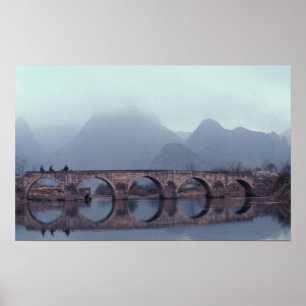 Asien, China, Guizhou, Anshuichang. Ancient Poster