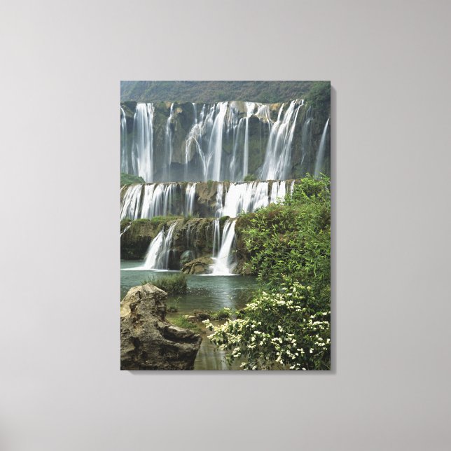 Asien, China, provinsen Yunnan, Qujing, Luoping Canvastryck (Framsida)