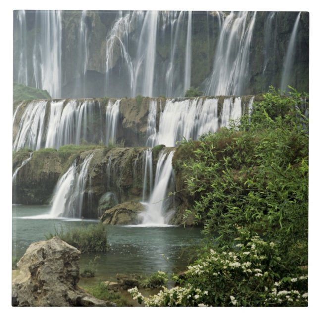 Asien, China, provinsen Yunnan, Qujing, Luoping Kakelplatta (Framsidan)