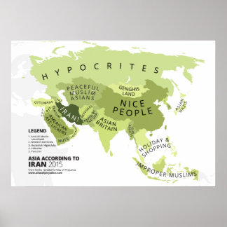 Asien enligt Iran Poster