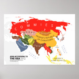 Asien Enligt USA Poster