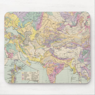 Asien Europa - Atlas Karta i Asien och Europa Musmatta