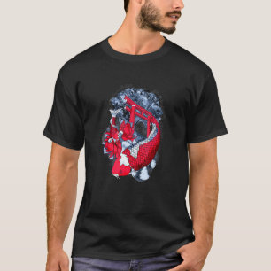 Asien fiskar Koi Vatten Lily i dammen vid Temp T Shirt