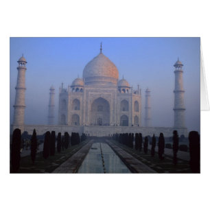 Asien; Indien; Agra. Taj Mahal. Hälsningskort