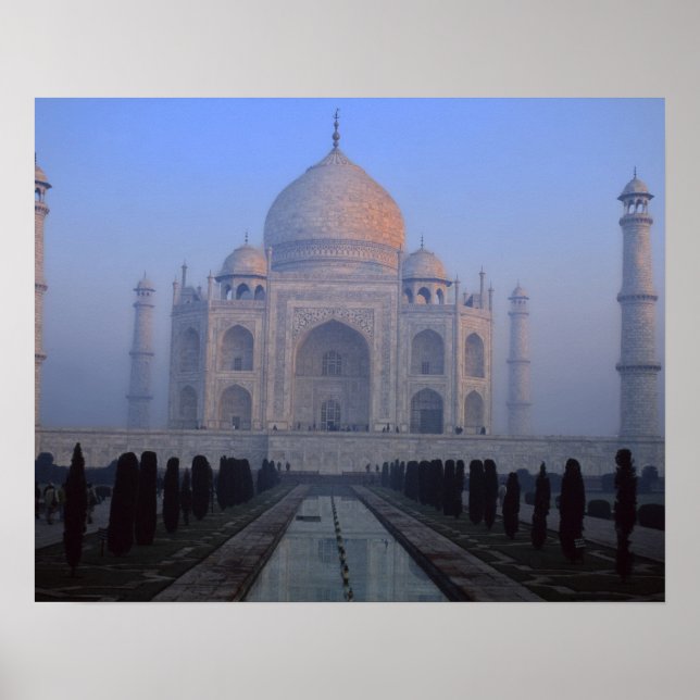Asien, Indien, Agra. Taj Mahal. Poster (Framsidan)
