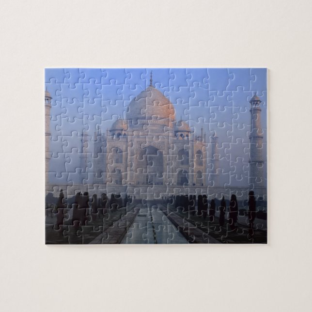 Asien; Indien; Agra. Taj Mahal. Pussel (Horisontell)