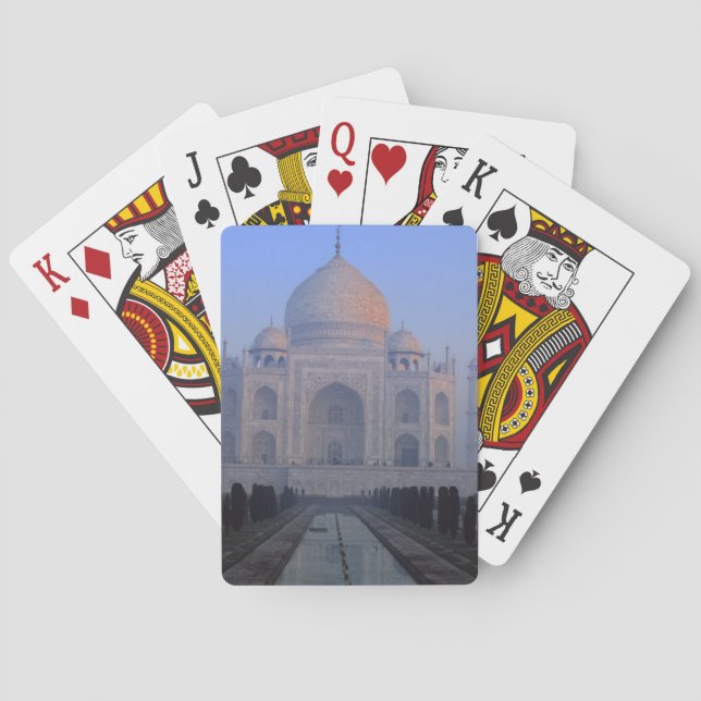 Asien; Indien; Agra. Taj Mahal. Spel Kort (Baksidan)