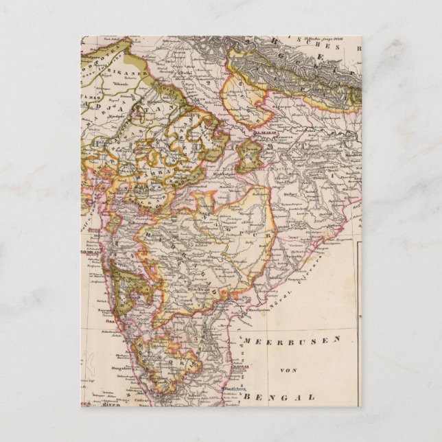 Asien, Indien, Bangladesh Vykort (Framsida)