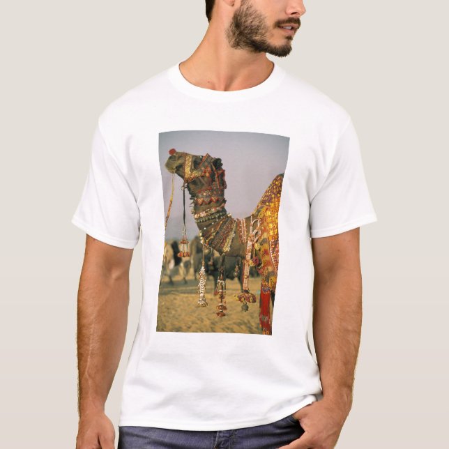 Asien, Indien, Pushkar. Kamel Shamu, Pushkar Tee Shirt (Framsida)