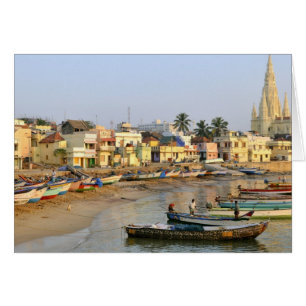Asien, Indien, Tamil Nadu, Kanniyakumari Hälsningskort