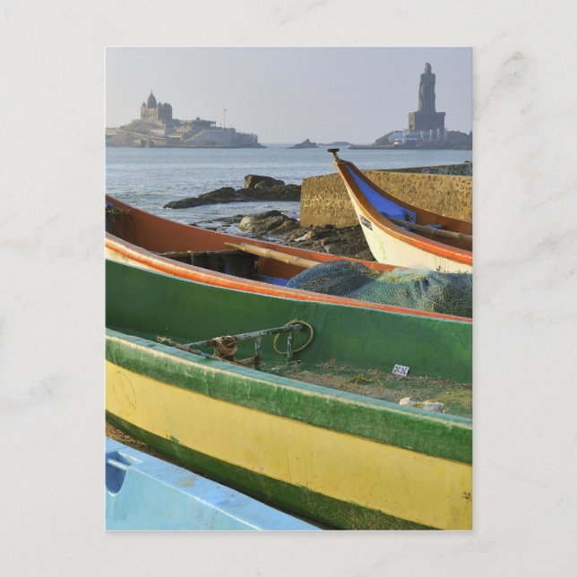 Asien, Indien, Tamil Nadu, Kanniyakumari Vykort (Framsida)