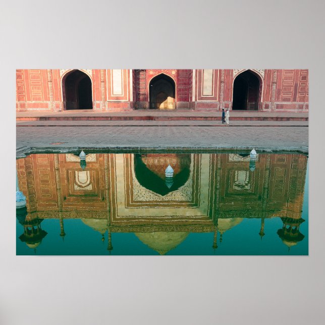 Asien, Indien, Uttar Pradesh, Agra. På 2 Poster (Framsidan)