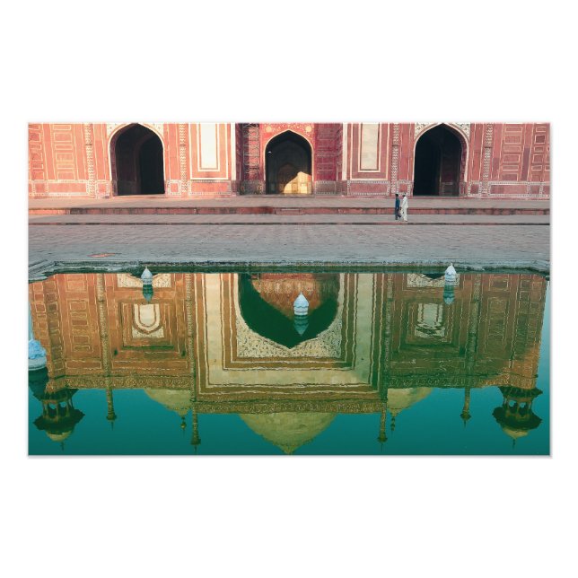 Asien, Indien, Uttar Pradesh, Agra. På de 2 Fototryck (Framsidan)