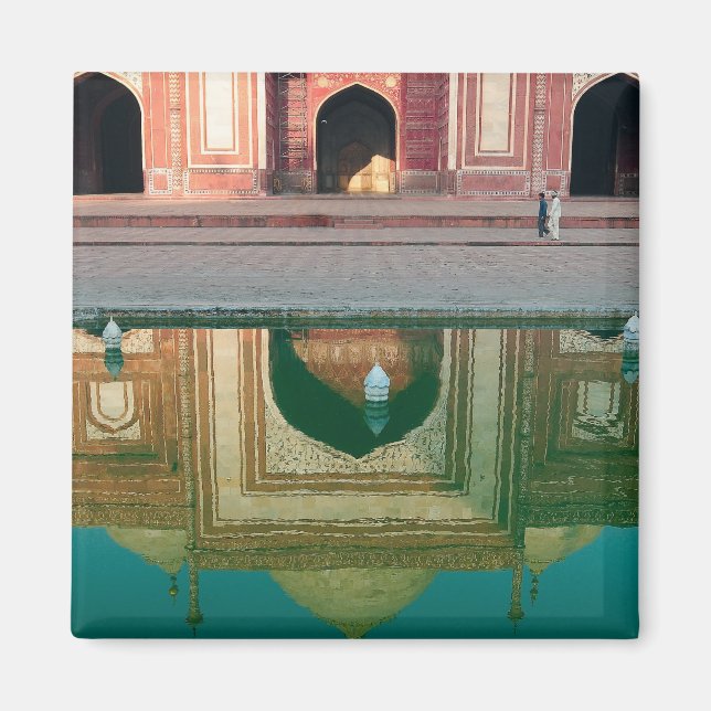Asien, Indien, Uttar Pradesh, Agra. På de 2 Magnet (Framsidan)