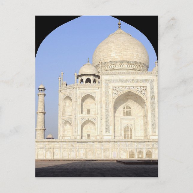 Asien, Indien, Uttar Pradesh, Agra. Taj 2 Vykort (Framsida)