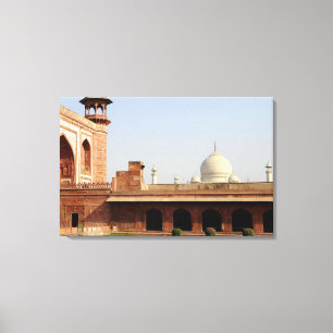 Asien, Indien, Uttar Pradesh, Agra. Taj 4 Canvastryck