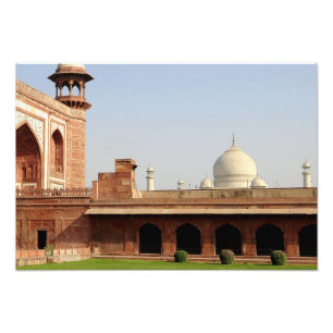Asien, Indien, Uttar Pradesh, Agra. Taj 4 Fototryck