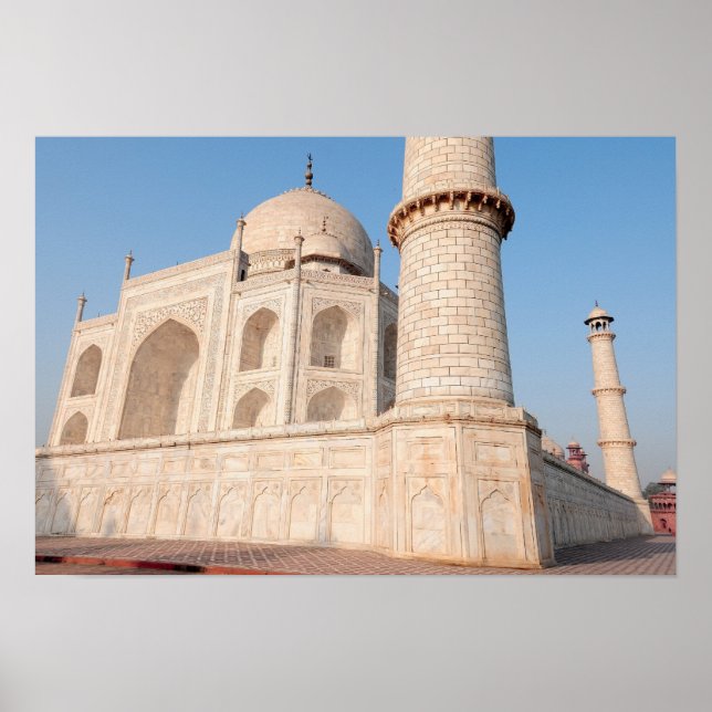 Asien, Indien, Uttar Pradesh, Agra. Taj 4 Poster (Framsidan)