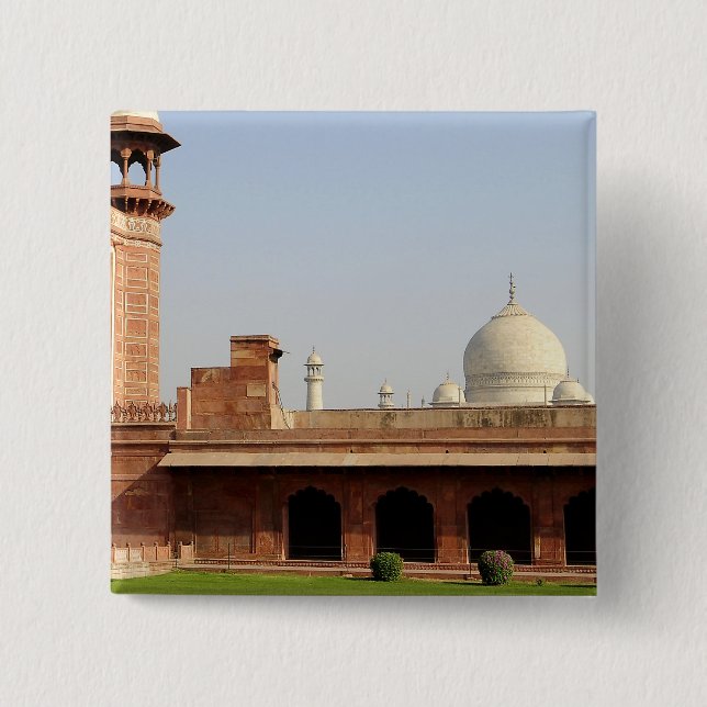 Asien, Indien, Uttar Pradesh, Agra. Taj 6 Knapp (Framsida)