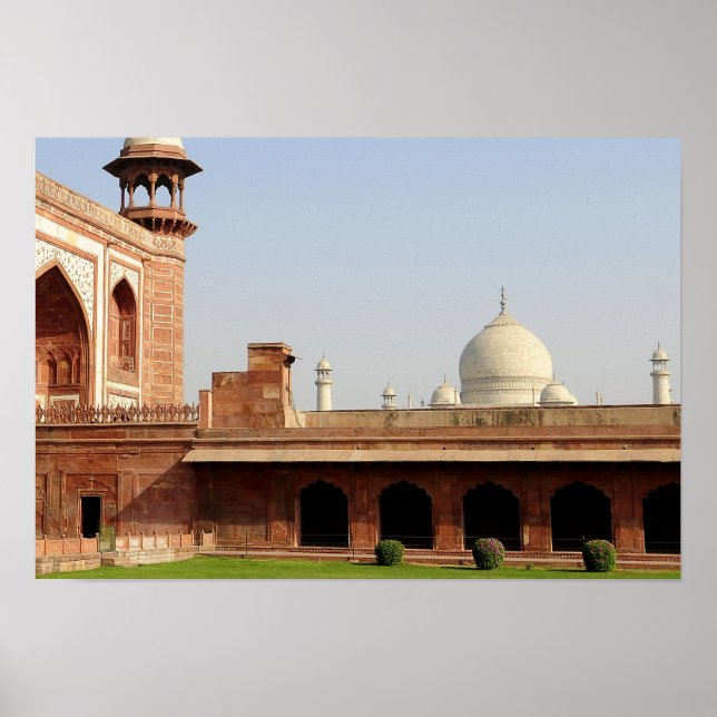 Asien, Indien, Uttar Pradesh, Agra. Taj 6 Poster (Framsidan)