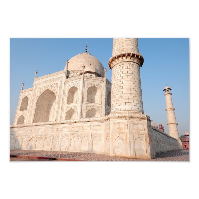 Asien, Indien, Uttar Pradesh, Agra. Taj 7 Fototryck (Framsidan)