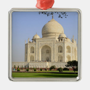 Asien, Indien, Uttar Pradesh, Agra. Taj 7 Julgransprydnad Metall