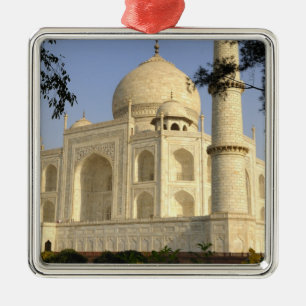 Asien, Indien, Uttar Pradesh, Agra. Taj Julgransprydnad Metall