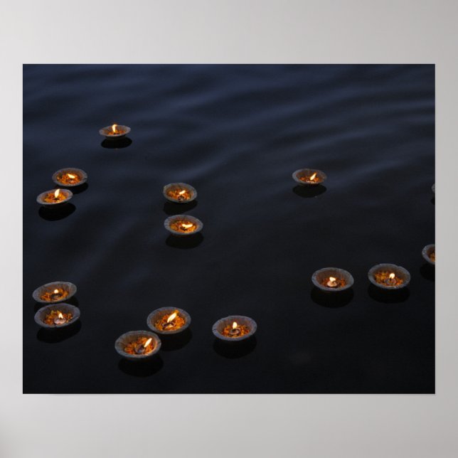 Asien, Indien, Varanasi-regionen. Erbjudanden i Poster (Framsidan)