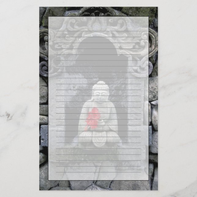 Asien, Indonesien, Bali. En Buddha-helgedom Brevpapper (Framsida)