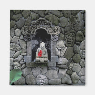 Asien, Indonesien, Bali. En Buddha-helgedom Magnet