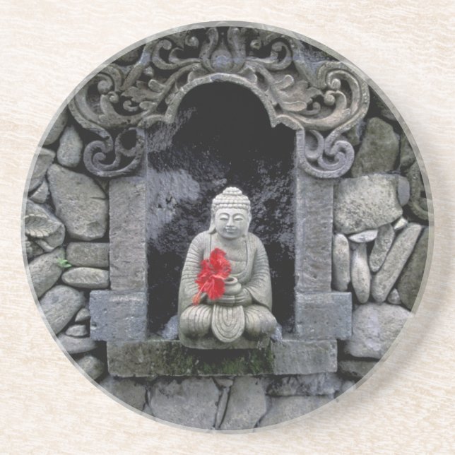 Asien, Indonesien, Bali. En buddhas helgedom Underlägg (Framsidan)