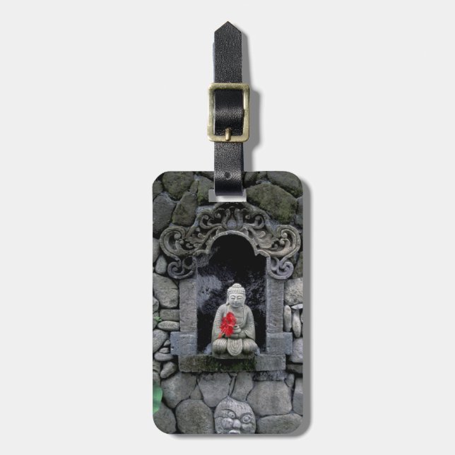 Asien, Indonesien, Bali. En shrine av Buddha Bagagebricka (Vertikal Framsida)