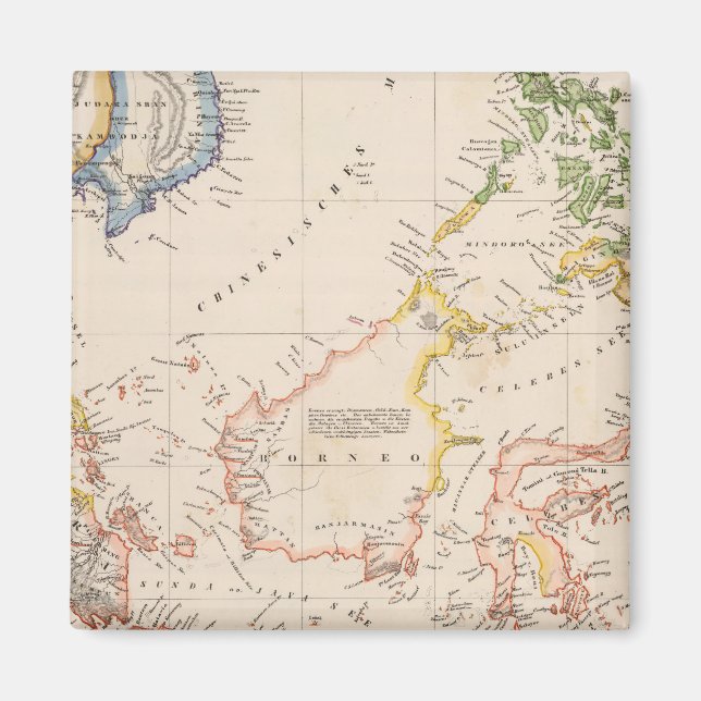 Asien, Indonesien, Filippinerna, Öster Magnet (Framsidan)